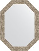 Зеркало Evoform Polygon 620x820 в багетной раме 70мм, соты титан BY 7103