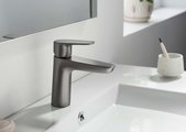 Смеситель для раковины Aquatek Бетта без донного клапана, оружейная сталь AQ1110BGM
