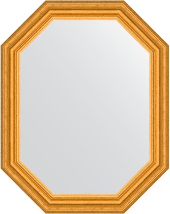 Зеркало Evoform Polygon 570x720 в багетной раме 67мм, состаренное золото BY 7082