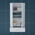 Шкаф Санта Стандарт 480x900x295, подвесной, 2 двери, 1 ящик, белый 401008