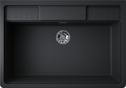 Кухонная мойка Omoikiri Kinokawa 90-GB, фронтальный монтаж, Artceramic, чёрный 4993855