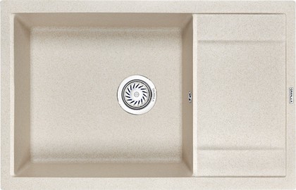Кухонная мойка Granula 7805, 780x500, накладная, с крылом, кварц, Пирит 7805, ПИРИТ