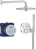Душевая система Grohe Grohtherm SmartControl, термостат встроенный, верхний душ, ручной душ, хром 34867000