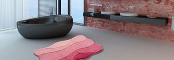 Коврик для ванной Grund Curts, 70x120см, полиакрил, розовый b2570-23149