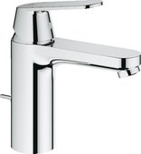 Смеситель однорычажный с донным клапаном для раковины, хром Grohe EUROSMART Cosmopolitan 23325000