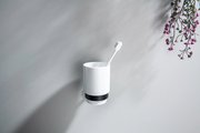 Стакан с держателем Aquatek Бетта настенный, чёрный матовый AQ4604MB