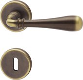Ручка дверная Colombo Ida, d50, с накладкой классик, бронза ID31R bronzo