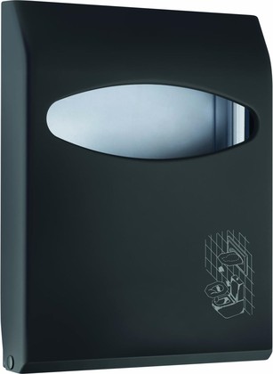 Диспенсер для туалетных накладок Nofer, пластик, матовый чёрный 04028.N