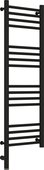 Полотенцесушитель электрический Сунержа Богема 3.0 прямая, 1000x300, МЭМ левый, матовый чёрный 31-5804-1030