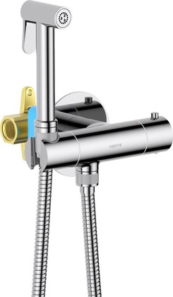 Гигиенический душ с термостатом Aquatek Оберон, встраиваемый, хром AQ1027CR