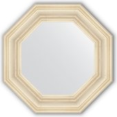 Зеркало Evoform Octagon 592x592 в багетной раме 99мм, травлёное серебро BY 3820