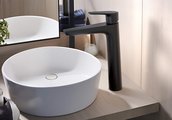 Смеситель для раковины Aquatek Бетта 230, без донного клапана, чёрный матовый AQ1104MB