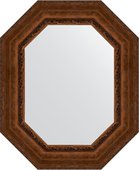 Зеркало Evoform Polygon 670x820 в багетной раме 120мм, состаренная бронза с орнаментом BY 7266