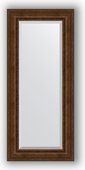 Зеркало Evoform Exclusive 670x1520 с фацетом, в багетной раме 120мм, состаренная бронза с орнаментом BY 3559