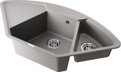 Кухонная мойка Omoikiri Yonaka-98-C-GR угловая с крылом, чаши справа, leningrad grey 4993714