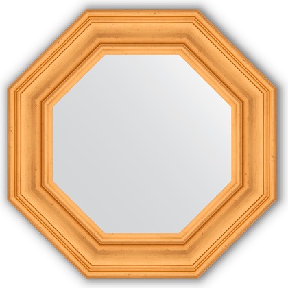Зеркало Evoform Octagon 592x592 в багетной раме 99мм, травлёное золото BY 3817