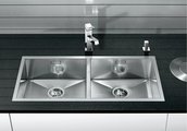 Кухонная мойка без крыла, нержавеющая сталь зеркальной полировки Blanco Zerox 400/400-IF 517258