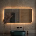 Зеркало Defesto Opti, LED-подсветка 34W, 120x60, ИК-выключатель, тёплый белый свет DF 2818RH