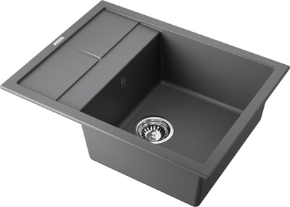 Кухонная мойка Omoikiri Sumi 65-PL с крылом, оборачиваемая, Tetogranit, платина 4993675