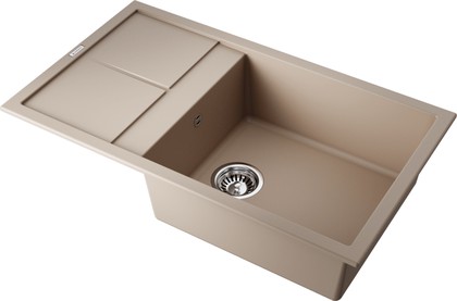 Кухонная мойка Omoikiri Sumi 86-SA с крылом, tetogranit, бежевый 4993648