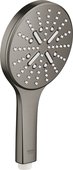 Ручной душ Grohe Rainshower SmartActive 130, 3 режима, 9.5 л/мин, круглый, матовый графит 26574AL0