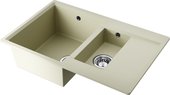 Кухонная мойка Omoikiri Daisen 78-2-BE, с крылом, ваниль 4993328