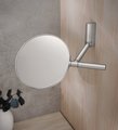 Косметическое зеркало Keuco Plan, без подсветки, поворотное, настенное, двустороннее, увеличение x5, алюминий 17649 170002