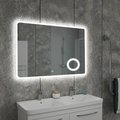 Зеркало Silver Mirrors Elsa 1000x800 со встроенным светильником, сенсорный выключатель, подогрев, часы LED-00002340