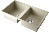 Кухонная мойка Omoikiri Tedori 86-2-BE Tetogranit, ваниль 4993925
