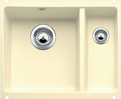 Кухонная мойка без крыла, с клапаном-автоматом, керамика, ваниль Blanco Subline 350/150-U PuraPlus 514526
