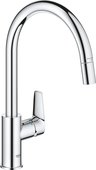 Смеситель для кухни Grohe BauEdge, с вытяжным изливом, хром 30536000