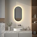Зеркало с окантовкой Defesto Aura 40x80, LED подсветка, сенсорный выключатель, тёплый белый свет DF 2932S
