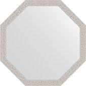 Зеркало Evoform Octagon 630x630 в багетной раме 46мм, мозаика хром BY 3958