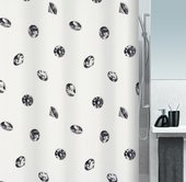 Штора для ванной Spirella Crystal, 180x200см, текстиль, белый 1016403
