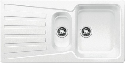 Кухонная мойка оборачиваемая с крылом, гранит, белый Blanco Nova 6S 510488