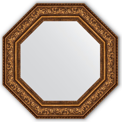 Зеркало Evoform Octagon 706x706 в багетной раме 109мм, виньетка состаренная бронза BY 3857