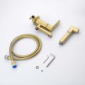 Комплект для гигиенического душа Aquatek Альфа встроенный, шлифованное золото AQ1919BG
