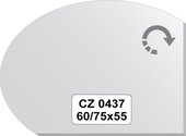 Зеркало для ванной 60/75x55см с фацетом 10мм FBS CZ 0437