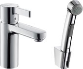 Смеситель для раковины с гигиеническим душем Hansgrohe Metris S 31160000