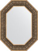 Зеркало Evoform Polygon 590x790 в багетной раме 101мм, вензель серебряный BY 7237