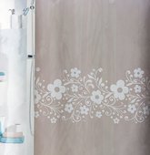 Штора для ванной Spirella Vanessa, 240x180см, текстиль, бежевый 1013291
