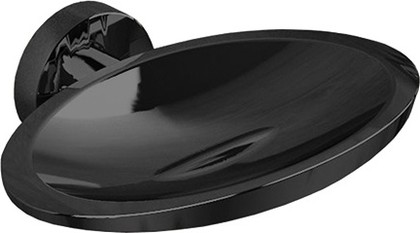 Мыльница Colombo Plus настенная, металл, графит глянцевый W4901.GL