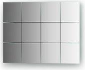 Зеркальная плитка Evoform Reflective со шлифованной кромкой, комплект 12шт, квадрат 10х10см, серебро BY 1402