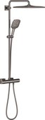 Душевая система Grohe Rainshower SmartActive 310 Cube с термостатом для душа, тёмный графит глянцевый 26837A00