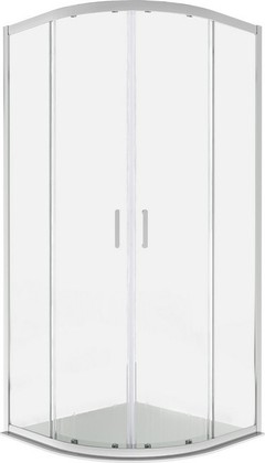 Душевой уголок Aquatek 900x900 четверть круга, двери раздвижные, прозрачное стекло 6мм, хром AQ.RO.090.1CH