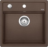 Кухонная мойка без крыла, с клапаном-автоматом, гранит, кофе Blanco DALAGO 5 518529