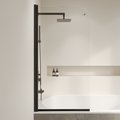 Шторка на ванну RGW SC-109B (H-1400) 700x1400, стекло прозрачное 6мм, чёрный 4111109107-14