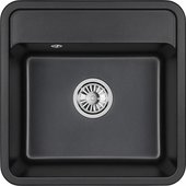 Кухонная мойка Granula Standart 5001, 500x500, кварц, Чёрный 5001, ЧЁРНЫЙ