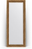 Зеркало Evoform Exclusive Floor 840x2040 пристенное напольное, с фацетом, в багетной раме 101мм, вензель бронзовый BY 6131