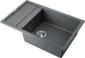 Кухонная мойка Omoikiri Sumi 78-LB-PL, с крылом, оборачиваемая, Tetogranit, платина 4993724